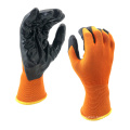 NMSAFETY 13 gauge nylon or polyester coated smooth finish nitrile work gloves CE EN388 4121X